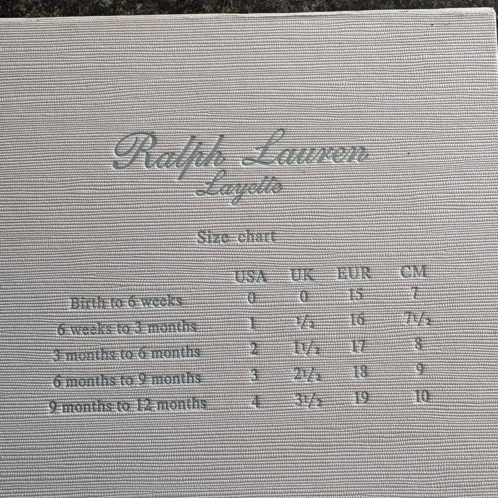 Ralph Lauren White Canvas Label